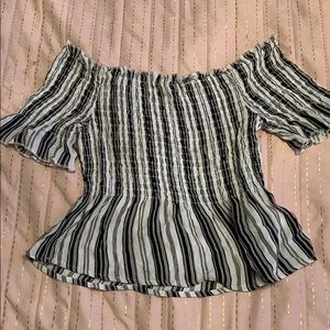 Kendall and Kylie off the shoulder top